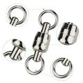DNDYUJU 10/20pcs Two-Way Fishing Swivel Ball Bearing Swivel Connector Stainless Steel Solid Ring Connector Fishing Accessories. 