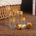 10 Pieces 5ml/7ml/10ml/14ml/18ml/20ml Glass Bottles With Aluminium Lids Small Mini Glass Jars 6 Sizes U-pick. 