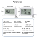 Tuya Zigbee WiFi Temperature Humidity Sensor with External Probe Thermometer Hygrometer APP Remote Control Workwith SmartLife. 