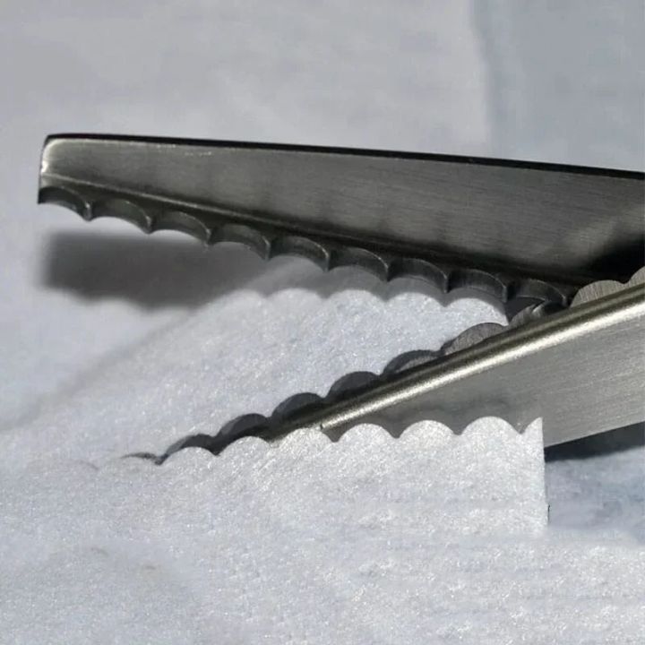 3/5/7mm%20Dressmaking%20Scalloped%20Edge%20Pinking%20Shears%20Scissors%20Clipper%20Cutter%20Sewing%20Professional%20Tailor%20Scissors%20Cloth%20Tailoring%20-%20Image%204