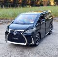 1/24 Scale For Lexus LM300 MPV Model Toy Car Alloy Die Cast With Sound Light Pull Back. 
