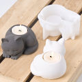 3D Sleeping Cat Memorial Silicone Mold for Resin Cat Candle Holder Angel Animal Keepsake Sympathy Gift DIY Remembrance Craft.