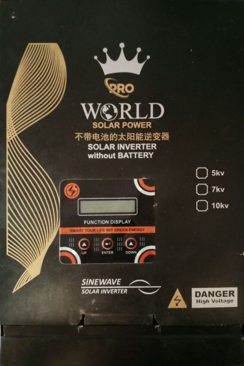 7kw Solar inverter off-grid without battery working