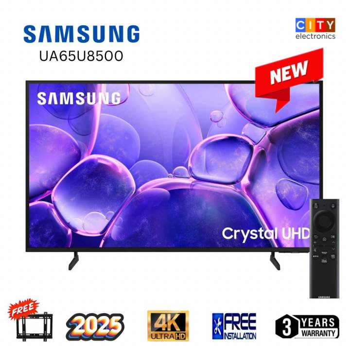 SAMSUNG 65 inch Crystal UHD 4K Smart TV UA65U8500F Metal Stream Design