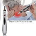 electric pen massager body head massage merdian energy pen Smart Massager Pen, Acupuncture Pulse Meridian Massage Pen, Trigger Point Massager, Pain Relief Therapy Back Neck Face Beauty Roller, 3 Heads Meridian Pen, Electro Acupuncture Muscle Device. 