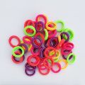 100pcs New Colorful Basic Nylon Ealstic Hair Ties Ponytail Hold Scrunchie  Band Kid Fashion Hair Accessories for Girls. 