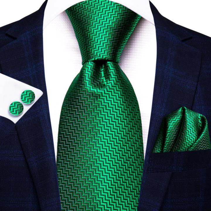 Men%20Fashion%20Solid%20Green%20Blue%20Necktie%20Handkerchief%20Cufflinks%20Set%20for%20Tuxedo%20Accessory%20Classic%20Silk%20Luxury%20Tie%20for%20Man%20%20-%20Image%202