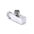 Solid Copper Toilet Triangle Valve Bathroom Accessory 1/2*1/2 Chrome Square Angle Valve. 