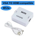 VGA to HDMI-compatible Adapter Converter 1080P HDTV With Audio For Laptop PC to HDTV Projector VGA to HDMI-compatible Adapter. 