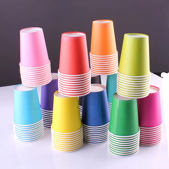 1/5/10/20PCS%209%20Oz%20250ml%20Solid%20Thick%20Paper%20Cup%20Disposable%20Cup%20Wedding%20Birthday%20Party%20Holiday%20Disposable%20Tableware%20-%20Image%205