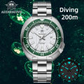ADDIESDIVE Men's Watch Stainless Steel Sapphire Crystal Quartz Watch Men's Luminous 200M Waterproof  Men's Analog Watch. 