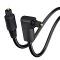90° Elbow Digital Optical Audio Toslink Cable HIFI 5.1 SPDIF Coaxial Cable 360° Rotatable For Amplifier TV PS4/XBOX Sound Bar. 