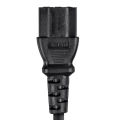 IEC C13 to C14 Power Cord 18AWG Computer Power Cable IEC320C14 TO IEC320C13 Power Extension Cable 3M,1.5M,1M,0.3M. 