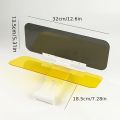 Dual Purpose Car Sun Visor - Day & Night Anti Glare Visor Extender with Night Driving Shield & UV Protection for SUVs, Trucks. 