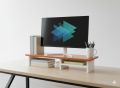Solid wooden Monitor Stand Monitor Riser Desk Organizer. 