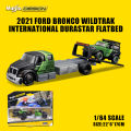 Maisto 1:64 FLATBED/1988 BMW M3 E30 1965 FORD MUSTANG elite transport Die-casting car model collection gift toy. 
