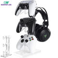 GAMINJA Acrylic Clear Controller Display Stand Compatible with PS5 PS4 Nintendo Switch Xbox Game Controller Holder Headphone Hol. 
