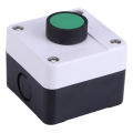 Push Button Switch Box Weatherproof Green Push Button Switch One Button Control Box for Gate Opener. 