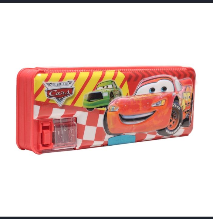 Pencil & Pen Box With Double Sharpener - Pencil Bag