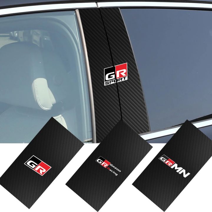 Car B-pillar Decal Auto Center Pillar Sticker Cover Scratches Decor For Toyota GR86 Corolla Supra Yaris Agya Aqua Camry C-HR