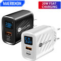 USB C Charger 20W PD Fast Charging Phone Charger Adapter For iPhone Samsung Xiaomi Huawei Quick Charge EU/US Plug Wall Charger. 