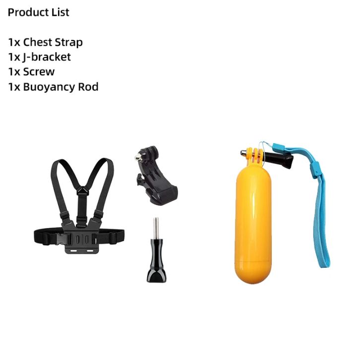 Head%20Chest%20Strap%20Mount%20Selfie%20Stick%20Buoyancy%20Stick%20Suction%20Cup%20For%20%20SJCAM%20AKASO%20Insta360%20Osmo%20Action%20Camera%20Accessories%20Set%20-%20Image%207