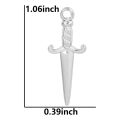 5pcs Mini Sword Charms Knife Gothic Charm for Jewelry Making Supplies Stainless Steel Pendant DIY Necklace Accessories Materials. 