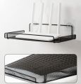 Router placement rack TV set-top box storage rack wall perforated wall bracket WiFi storage box bracket. 