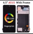 Super AMOLED display for Samsung galaxy A51 with frame original panel. 