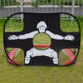 Foldable Football Goal Nylon Soccer Goal Kids and Adults Football Target Net for Playground Backyard Indoor Outdoor Training.