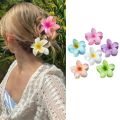 3 Pcs Brilliant Jelly Flower Hair Claw Clip for Women Girls  Large Plumeria Flower Hair Clips for Thick Thin Hair Hawaii Hair Accessories. 