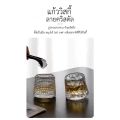 [Ready stock] whisky glass whiskey spinning glass whisky glass crystal design whisky glass crystal shape whisky glass round base rotatable. 