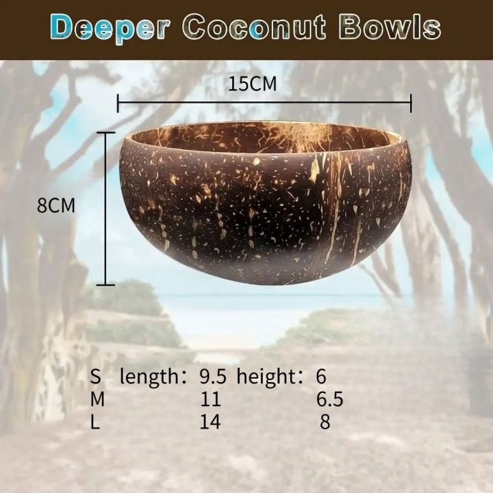 Polished%20Coconut%20Bowls%20and%20Wooden%20Spoon%20Sets%20Natural%20Coconut%20Salad%20Smoothie%20Bowls%20for%20Kitchen%20Women%20%20Decoration%20-%20Image%206
