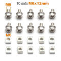 10 Set Universal Motorcycle Scooter ATV Dirt Bike Battery Terminal Nut and Bolt Screws M5x10mm M6x12mm 4Ah 5Ah 6AH 7Ah. 