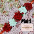 Rose Gajra for Hair Buns - Elegant Hair Accessory, 1 Piece.
