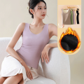 Autumn And Winter German Velvet Thermal Vest For Women no Breast Pads Large Size Seamless Thermal Underwear For Women. 