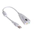 High Quality 5HV2 USB 2.0 Virtual 7.1 Channel Audio External Sound Card. 