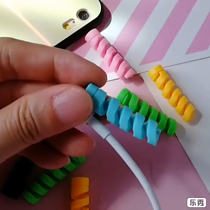 Spiral Cable protector  /  Silicone Bobbin winder / Protective for USB Charging earphone Case Cover සර්පිලාකාර කේබල් ආරක්ෂකය / සිලිකොන් බොබින් වයින්ඩර් / USB ආරෝපණ ඉයර්ෆෝන් කේස් කවරය සඳහා ආරක්ෂිත