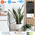 With Solar Panel WiFi Tuya Micro-drip Irrigation Controller Intelligent Automatic Water Timer Digital Watering Irrigation Timer. 