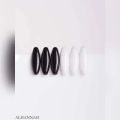 Pack of 6 hijab pins white and black. 
