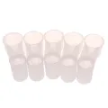 5Pcs Plastic Bird Feeder Clear Water Bottle Drinker Cup for Pigeon. 