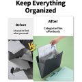 Expanding File Folder,5 Pocket Folders for Documents,Portable Paper Organizer for School Office Supplies,A4 Size. 