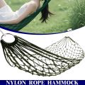 Portable Garden Outdoor Thickened Nylon Rope Hammock Indoor Mesh Hammock Portable Simple Hammock Swing Chair. 