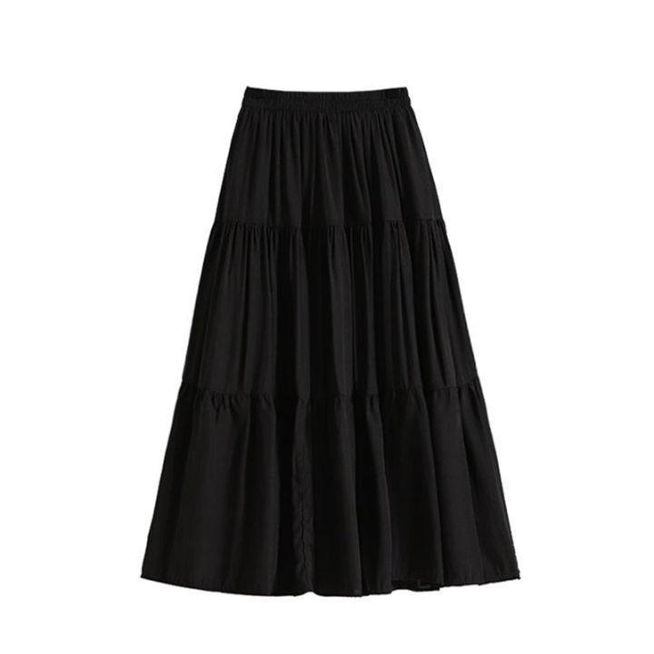 A-line%20Skirt%20High%20Waist%20Casual%20Slimming%20Cake%20Skirt%20Versatile%20Mid%20Length%20Dress%20Youthful%20Women%20New%20In%20Clothes%20Sweet%20Black%20Trend%20-%20Image%205