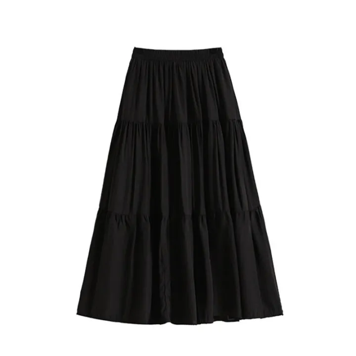 A-line%20Skirt%20High%20Waist%20Casual%20Slimming%20Cake%20Skirt%20Versatile%20Mid%20Length%20Dress%20Youthful%20Women%20New%20In%20Clothes%20Sweet%20Black%20Trend%20-%20Image%205