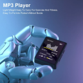 1.8-inch portable MP3 MP4 music player with Bluetooth 5.0 internal speaker compatible up to 128 Gb.