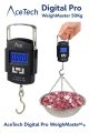 Digital Pro WeighMaster WH-A08 Portable Electronic Hanging Scale 50Kg". 