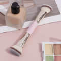 MAANGE Double Head Makeup Brushes 2 In 1 Flat/Angled Foundation Concealer Contour Brush for Blending Loose Powder Liquid Cream. 