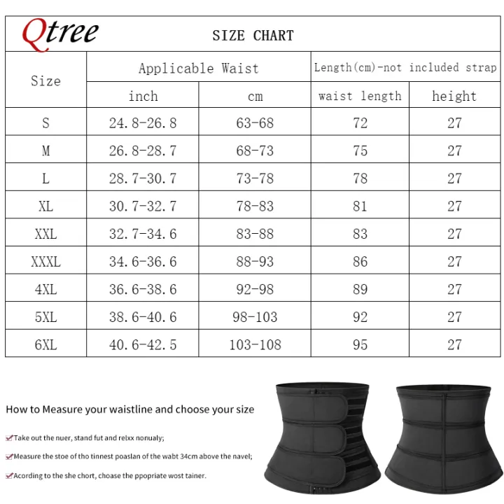 Qtree%20Body%20Shapewear%20Women%20Waist%20Trainer%20Corset%20Belly%20Cincher%20Trimmer%20Weight%20Loss%20Slimming%20Sweat%20Belt%20Sauna%20Strap%20Tummy%20Control%20-%20Image%203