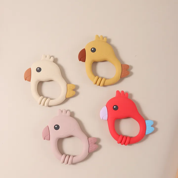 2026%20New%20Design%20Colorful%20Parrot%20Teether%20-%20Food-Grade%20Silicone%20Baby%20Teething%20Toy%20(BPA-Free)%20Baby%20Teether%20-%20Image%204